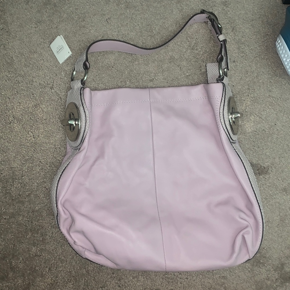 Never used light purple Coach shoulder bag